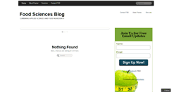 Desktop Screenshot of foodsciencesblog.com