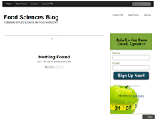 Tablet Screenshot of foodsciencesblog.com